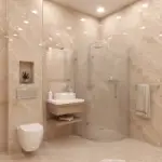 Bež mat pločica sa kamenim efektom