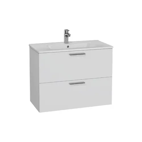 bijeli ormarić sa lavaboom 80 cm